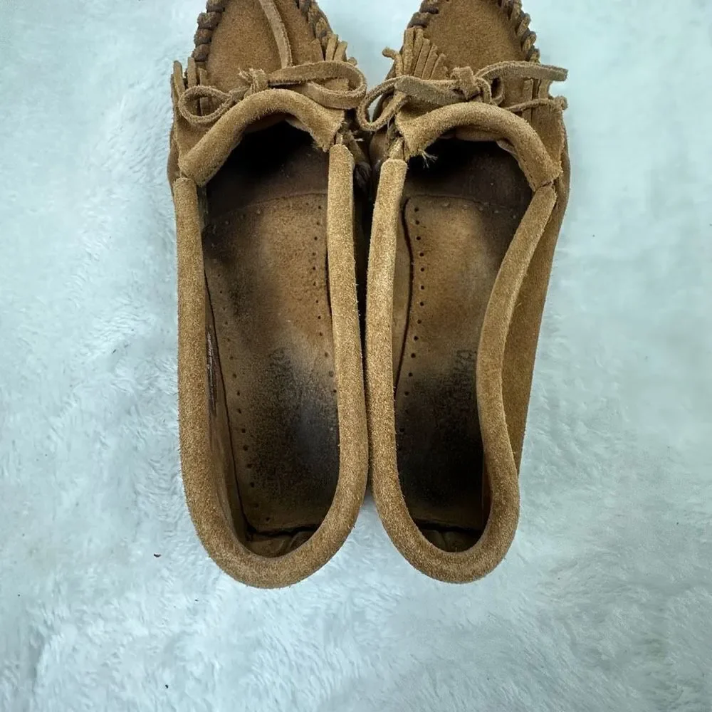 Minnetonka brown suede